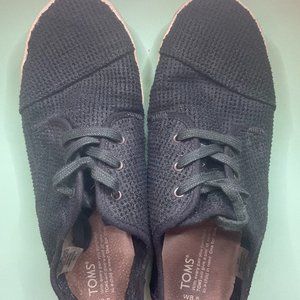 TOMS Paseo Canvas Women's Sz 8.5 Black Sneakers
